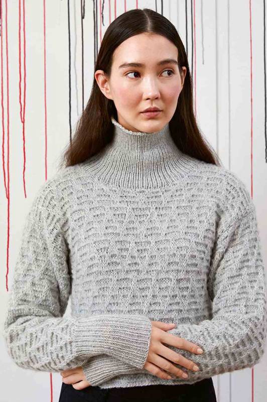 Pullover - Lang Yarns Cashmere Light und Cashmere Lace - Strickset mit Anleitung in garnwelt-Box