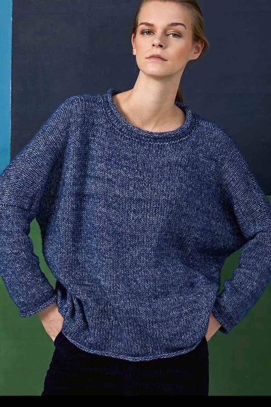 Pullover - Lang Yarns Angelina - Strickset mit Anleitung in garnwelt-box XL