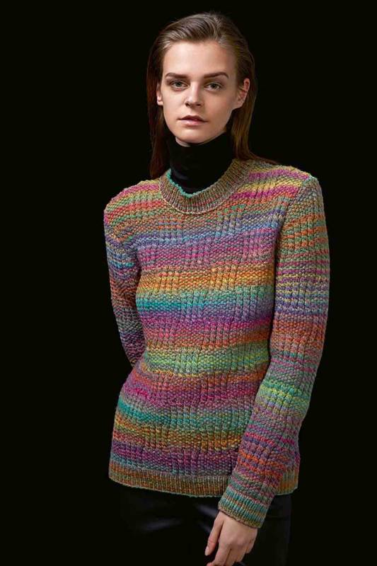 Pullover unisex - Lang Yarns Mila Color - Strickset mit Anleitung in garnwelt-Box XL