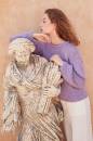Pullover mit Rckenausschnitt - Lang Yarns Liberty - Strickset mit Anleitung in garnwelt-Box