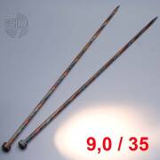 Lana Grossa Jackenstricknadeln Design-Holz 35cm / 9,0mm