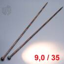 Lana Grossa Jackenstricknadeln Design-Holz 35cm / 9,0mm