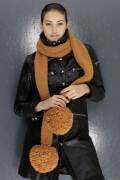 Strickset Schal mit Riesenpompons Lang Yarns ANDINA mit...