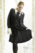 Strickset Faltenkleid Lang Yarns BABY ALPACA mit Anleitung in garnwelt-Box M