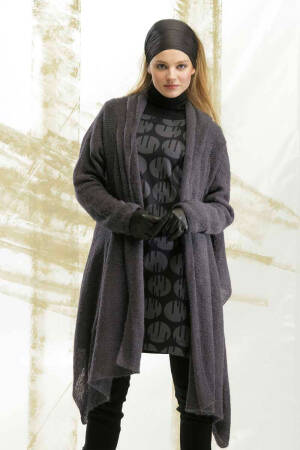 Strickset Verschlusslose Jacke Lang Yarns ALPACA SUPERLIGHT mit Anleitung in garnwelt-Box