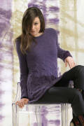 Strickset Longpullover mit Zopfpartien Lang Yarns ALPACA SUPERLIGHT mit Anleitung in garnwelt-Box S