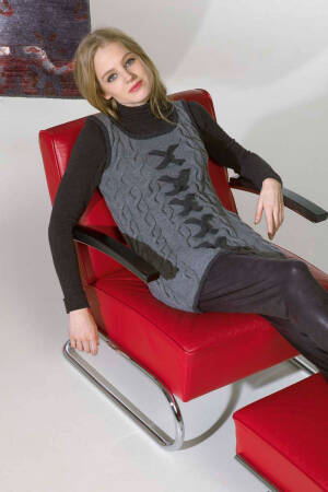 Strickset Kleid Lang Yarns CASHMERE PREMIUM mit Anleitung in garnwelt-Box S