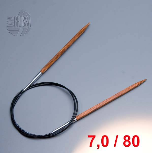 Lana Grossa Rundstricknadel Design-Holz Quattro 80cm / 7,0mm Lana Grossa Rundstricknadel Design-Holz Quattro 80cm / 7,0mm