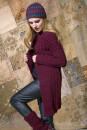 Knitting set Long cardigan  with knitting instructions in garnwelt box in size L