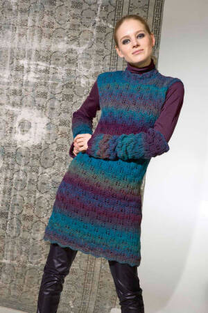 Strickset Kleid Lang Yarns TOSCA LIGHT mit Anleitung in garnwelt-Box