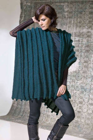 Strickset Poncho Lang Yarns ALPACA SUPERLIGHT mit Anleitung in garnwelt-Box one size
