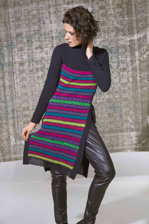 Strickset Tunika Lang Yarns ALPACA SUPERLIGHT mit Anleitung in garnwelt-Box