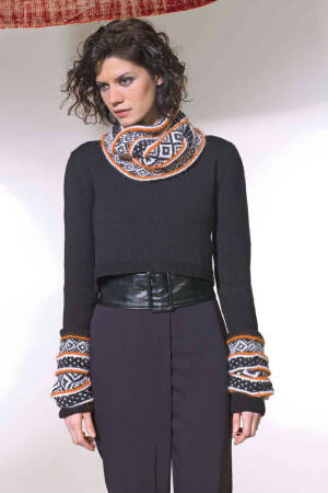 Strickset Pullover Lang Yarns MERINO  mit Anleitung in garnwelt-Box S