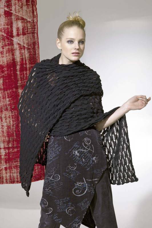 Knitting set Square shawl MERINO 400 LACE with knitting instructions in garnwelt box in size ca 110 x 110 cm