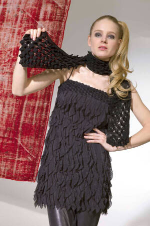 Strickset Schal Lang Yarns MERINO  LACE mit Anleitung in garnwelt-Box