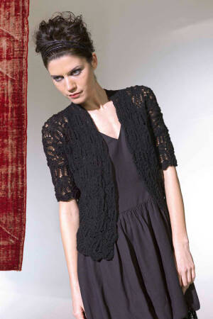 Strickset Jacke Lang Yarns MERINO  LACE mit Anleitung in garnwelt-Box S-M