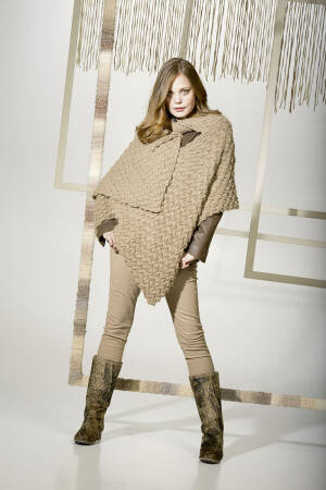Strickset Poncho Lang Yarns BABY ALPACA mit Anleitung in garnwelt-Box