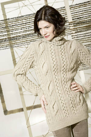 Strickset Longpullover Lang Yarns MERINO  mit Anleitung in garnwelt-Box
