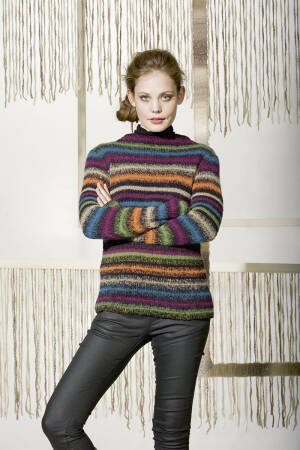Knitting set Pullover MERINO 400 LACE with knitting instructions in garnwelt box in size S