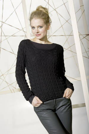 Strickset Pullover Lang Yarns MERINO  LACE mit Anleitung in garnwelt-Box S