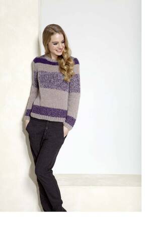 Strickset Pullover mit Anleitung in garnwelt-Box XL