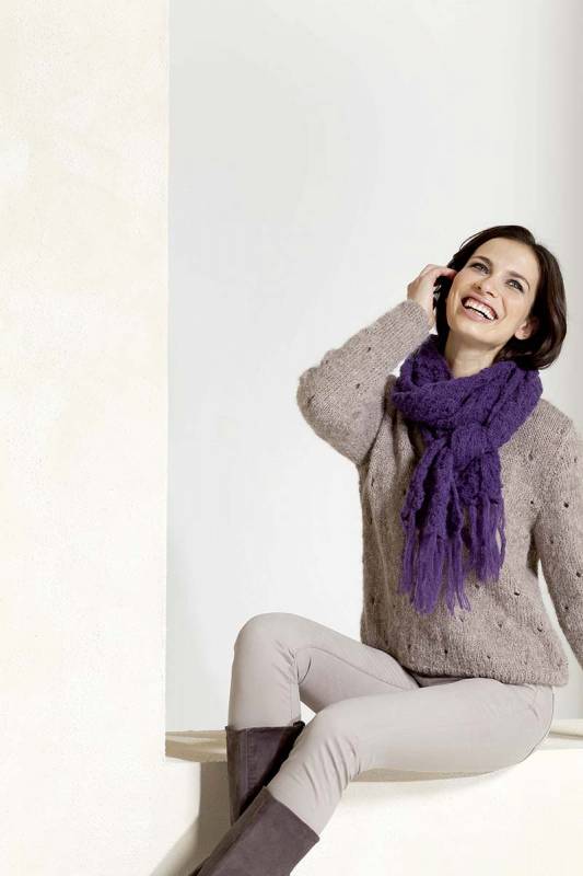 Strickset Pullover und Schal  mit Anleitung in garnwelt-Box