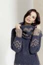 Strickset Jacquardpullover und Rundschal mit Anleitung in garnwelt-Box S-M