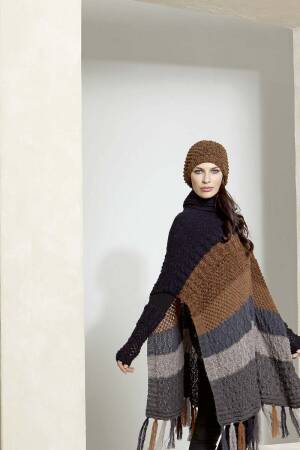 Strickset Tunika Lang Yarns MERINO  LACE / ALPACA SUPERLIGHT mit Anleitung in garnwelt-Box S-M