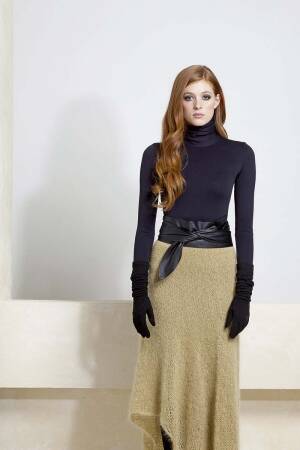 Strickset Langer Rock mit Anleitung in garnwelt-Box