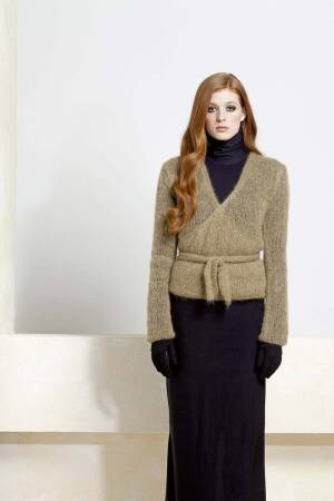 Strickset Wickeljacke Lang Yarns MOHAIR LUXE mit Anleitung in garnwelt-Box