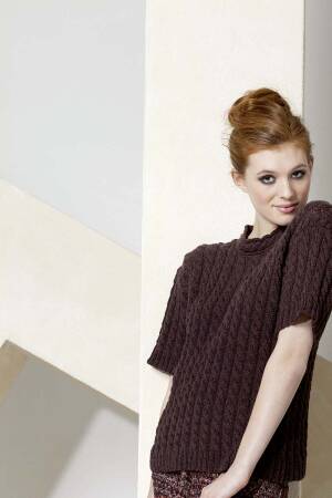 Strickset Zopfpullover Lang Yarns NOVENA mit Anleitung in garnwelt-Box