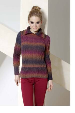 Knitting set Pullover  with knitting instructions in garnwelt box