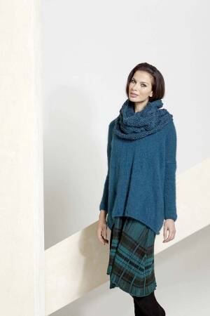 Strickset Pullover Lang Yarns NOVENA / MOHAIT LUXE mit Anleitung in garnwelt-Box