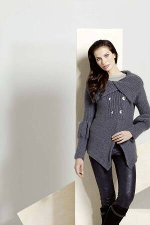 Strickset Jacke Lang Yarns MOHAIR LUXE LAMÉ ( NOVENA mit Anleitung in garnwelt-Box