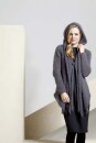 Knitting set Cardigan with hood MOHAIR LUXE LAME with knitting instructions in garnwelt box in size M