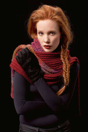 Strickset Schal mit Anleitung in garnwelt-Box ca 20 x 170 cm