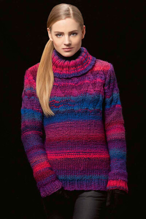 Strickset Pullover mit Anleitung in garnwelt-Box XL