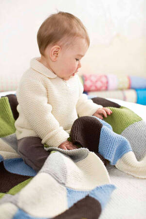 Strickset Polopullover Lang Yarns MERINO  mit Anleitung in garnwelt-Box 62