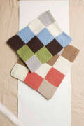 Strickset Wolldecke Lang Yarns MERINO+ mit Anleitung in...