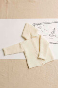 Strickset Kapuzenjacke Lang Yarns MERINO  mit Anleitung in garnwelt-Box 68-74