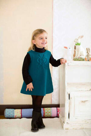 Knitting set Dress MERINO 120 with knitting instructions in garnwelt box in size 104
