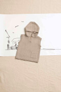Knitting set Sleevles pullover with hood MERINO 200 BEBE with knitting instructions in garnwelt box in size 92-98