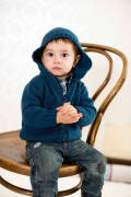 Strickset Kapuzenjacke Lang Yarns MERINO  mit Anleitung...