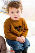 Knitting set Pullover  with knitting instructions in garnwelt box in size 62