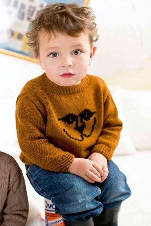 Strickset Pullover Lang Yarns MERINO  / MERINO  mit Anleitung in garnwelt-Box 68-74