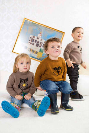 Strickset Pullover Lang Yarns MERINO  mit Anleitung in garnwelt-Box 92-98