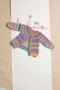 Knitting set Cardigan MILLE COLORI BABY with knitting instructions in garnwelt box in size 92-98