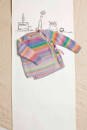 Strickset Wickeljacke Lang Yarns MILLE COLORI BABY mit Anleitung in garnwelt-Box 68-74