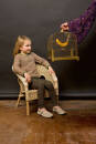 Knitting set Pullover  with knitting instructions in garnwelt box in size 110