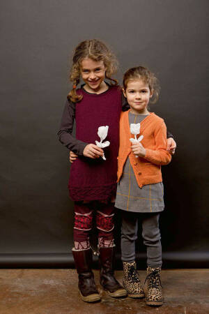 Strickset Kleid Lang Yarns BABY ALPACA mit Anleitung in garnwelt-Box 122-128